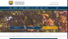
							         Admitted Students - University of Northern Colorado								  
							    