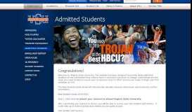 
							         Admitted Students - Virginia State University								  
							    