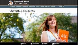 
							         Admitted Students - Welcome to Governors State University in ...								  
							    