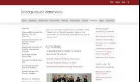 
							         Admitted | Undergraduate Admissions | UMass Amherst								  
							    