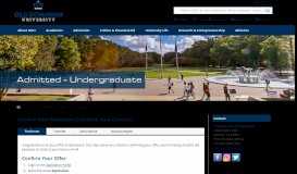 
							         Admitted - Undergraduate - Old Dominion University								  
							    