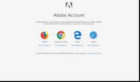 
							         Adobe Account								  
							    