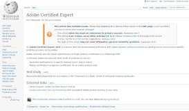 
							         Adobe Certified Expert - Wikipedia								  
							    