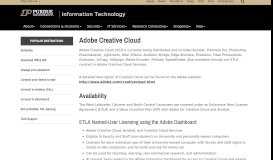 
							         Adobe Creative Cloud - Information Technology at Purdue								  
							    