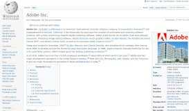 
							         Adobe Inc. - Wikipedia								  
							    
