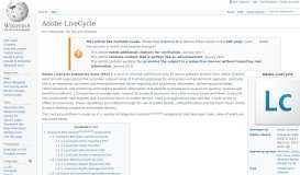 
							         Adobe LiveCycle - Wikipedia								  
							    