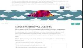 
							         Adobe Shared Device Licensing - Phoenix Software								  
							    