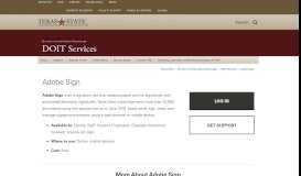 
							         Adobe Sign : DOIT Services : Texas State University								  
							    