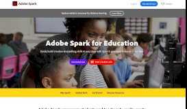
							         Adobe Spark for Education								  
							    