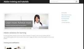
							         Adobe training and tutorials - Adobe Help Center								  
							    