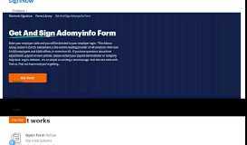 
							         Adomyinfo - Fill Out and Sign Printable PDF Template | SignNow								  
							    