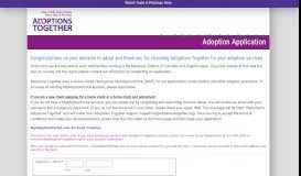 
							         Adoption Application | Adoptions TogetherAdoptions Together								  
							    