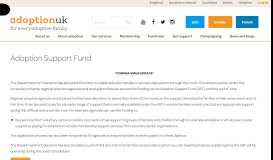 
							         Adoption Support Fund | Adoption UK Charity								  
							    