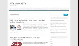 
							         ADP Archives - My Student Portal								  
							    