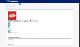 
							         ADP ezLaborManager Reviews & Ratings | TrustRadius								  
							    
