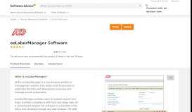 
							         ADP ezLaborManager Software - 2020 Reviews, Pricing ...								  
							    