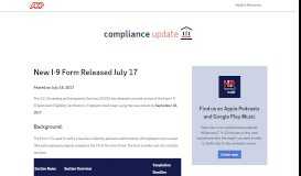 
							         ADP HR Compliance Update								  
							    