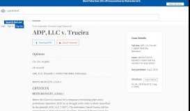 
							         ADP, LLC v. Trueira, Civ. No. 18-3666 | Casetext								  
							    