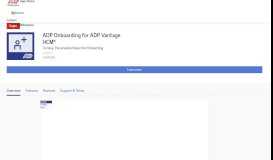
							         ADP Onboarding ADP Vantage HCM® by ADP, LLC | ADP Marketplace								  
							    