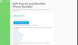 
							         ADP Payroll and Benefits Phone Number | Call Now & Skip the Wait								  
							    