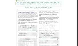 
							         ADP Payroll WorkCenter - Torrance Payroll Main Page								  
							    