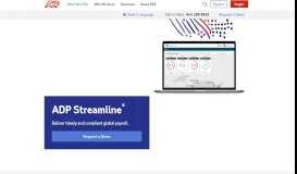 
							         ADP Streamline® Global Payroll Solutions								  
							    