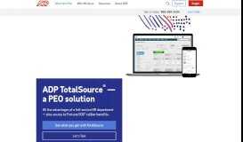 
							         ADP TotalSource® | Professional Employer Organization (PEO)								  
							    