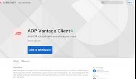
							         ADP Vantage Client - Turbo.net								  
							    
