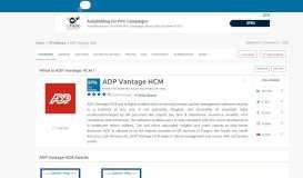 
							         ADP Vantage HCM Pricing, Reviews and Features (May 2019 ...								  
							    