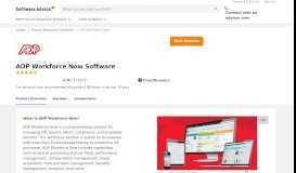 
							         ADP Workforce Now Demo, Reviews & Pricing - 2019 - Software Advice								  
							    