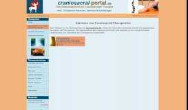 
							         Adressenliste zur Craniosacral-Therapie - Craniosacral-Portal.de								  
							    