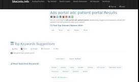 
							         Ads portal adc patient portal Results For Websites Listing								  
							    