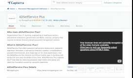 
							         ADSelfService Plus Price, Reviews & Ratings - Capterra								  
							    