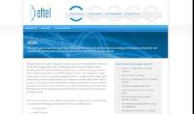 
							         ADSL - Eftel Group - Telecommunication Infrastructure for Corporate ...								  
							    