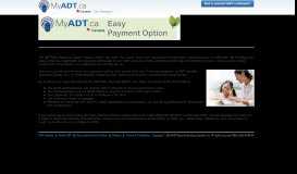 
							         ADT Easy Payment Option || MyADT.ca								  
							    