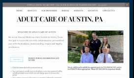 
							         Adult Care of Austin, PA: Internal Medicine Physicians: Austin, TX								  
							    
