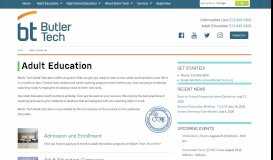 
							         Adult Education - Butler Tech								  
							    