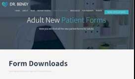 
							         Adult New Patients – Christopher Beney MD								  
							    