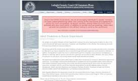 
							         Adult Probation & Parole Department - Lehigh County Court of ...								  
							    