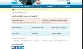 
							         Adult social care and health – East Sussex County Council								  
							    