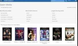 
							         Adult Video and Movie Studio Gwen Media - adult film database								  
							    