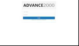 
							         Advance 2000 Inc. (Login Page)								  
							    