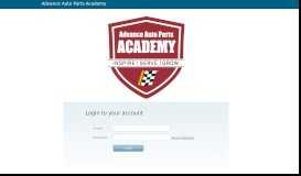 
							         Advance Auto Parts Academy: Login								  
							    