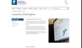 
							         Advanced Data Analysis Centre - The University of Nottingham								  
							    