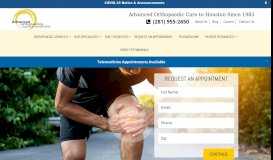
							         Advanced Orthopaedics & Sports Medicine								  
							    