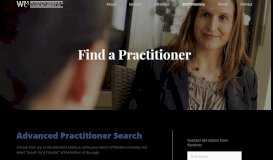 
							         Advanced Practitioner Search - Welcome : Western Psychological and ...								  
							    