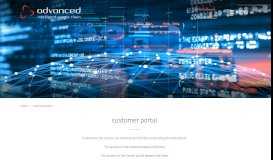 
							         advanced supply chain group | Customer Portal								  
							    