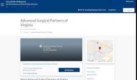 
							         Advanced Surgical Partners of Virginia: Weight Loss Surgery								  
							    