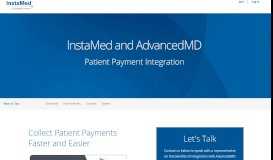 
							         AdvancedMD and InstaMed								  
							    