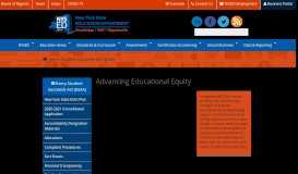 
							         Advancing Equity | New York State Education Department								  
							    